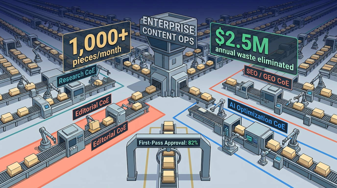 Enterprise Content Operations: Scale to 1,000+ Pieces/Month